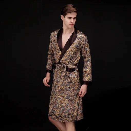 Roupa de Dormir Masculina 2016 Paisley