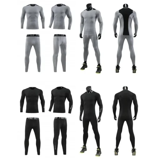 Roupa de treino desportiva de culturismo para homens