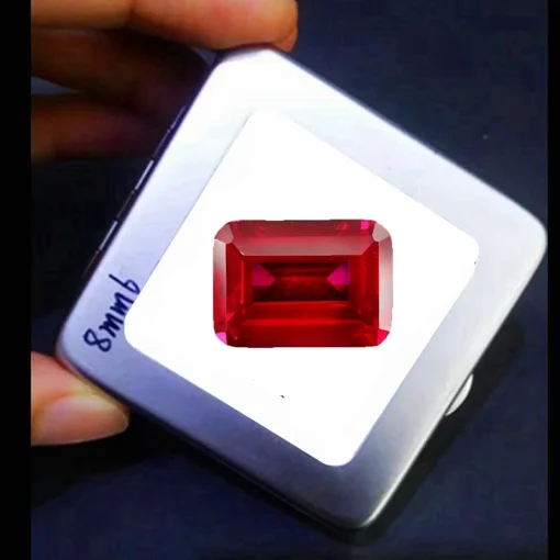 Rubi Vermelho Natural 12x16 mm 12,50 Ct Retângulo VVS