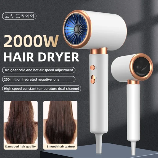 Secador de Cabelo Iônico Profissional 2000W