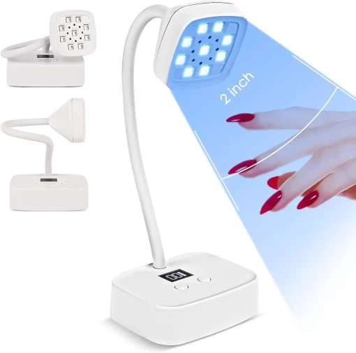 Secador de Unhas LED UV Sem Fio com Sensor Automático