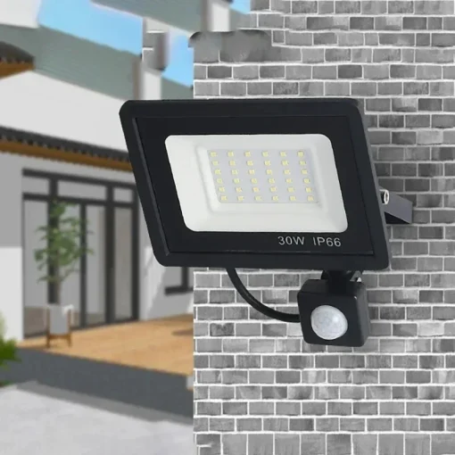 Sensor PIR de Holofote LED 50W Branco IP66