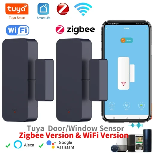 Sensor de Porta e Janela Tuya Zigbee Wifi