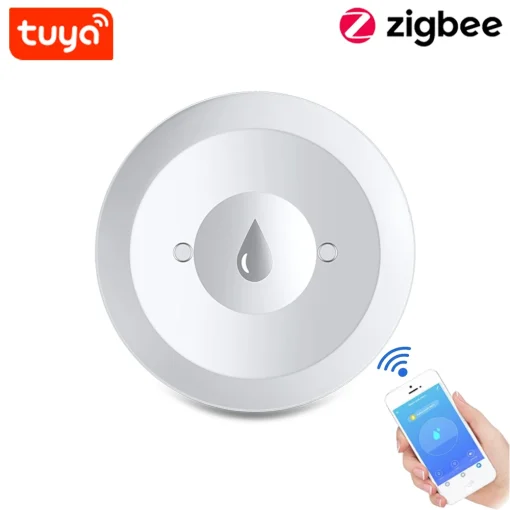 Sensor de Vazamento de Água Tuya Zigbee