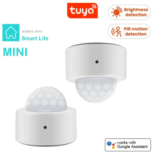 Sensor de alarme de segurança infravermelho passivo Tuya 2 em 1 Zigbee Mini PIR