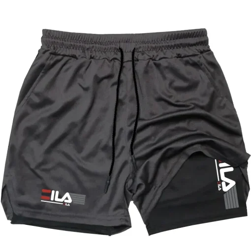 Shorts Esportivos 2 em 1 Masculinos