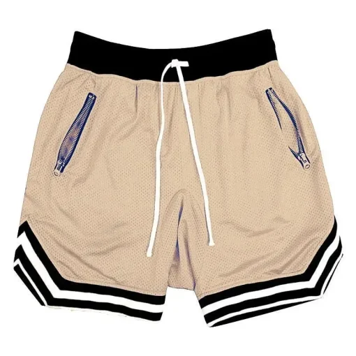 Shorts malha masculino secagem rápida academia verã