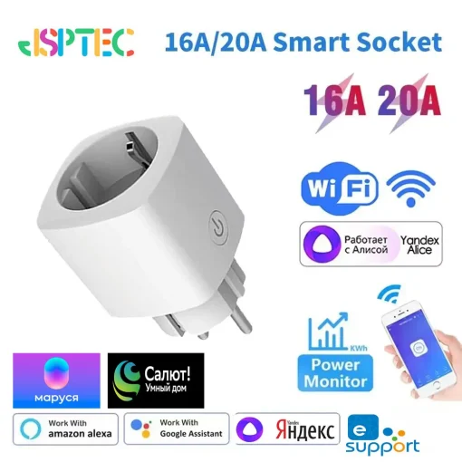 Smart Socket WiFi EWeLink EU c Monitor Potência