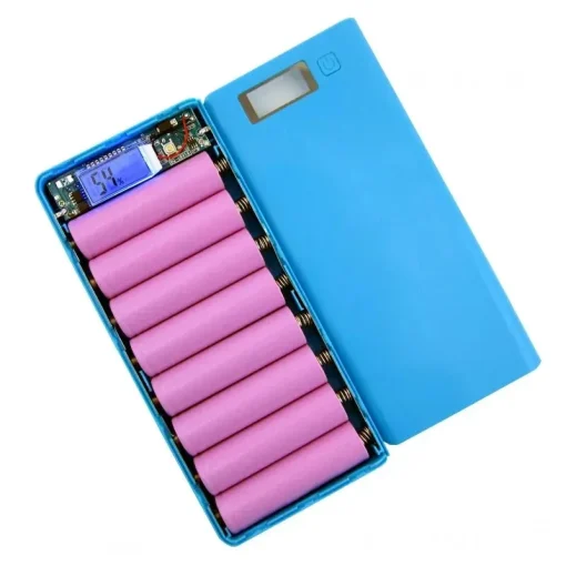 Suporte 8x18650 USB Power Bank