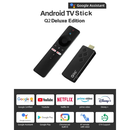 TV Stick G96 Android 13.0 4K potente, 2GB RAM, 16GB ROM