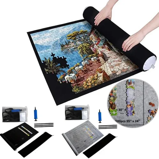 Tapete Quebra-cabeça Puzzle Pad Rolo Feltro Mat Playmat