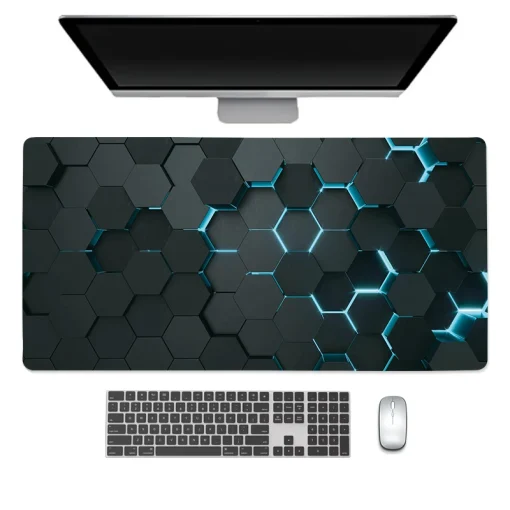 Tapete mouse pad XXL teclado tapete de borracha antiderrapante