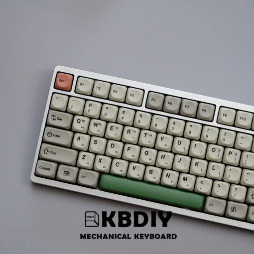 Teclas PBT KBDiy no perfil KOA, estilo GMK, tema retrô 9009 para teclado mecânico, kit de jogo coreano com 139 teclas ISO