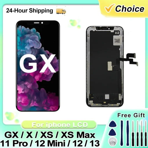 Tela AAA+ AMOLED para iPhone XXS MaxXR1112 Pro Max12Mini