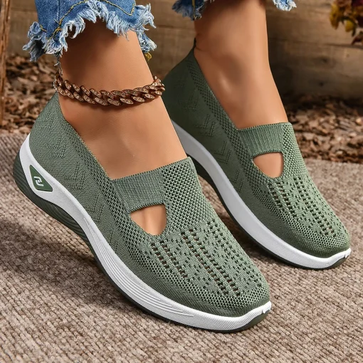 Tênis Sapatilhas Femininos de Alta Qualidade Slip On