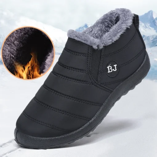 Tênis masculino de inverno confortável e impermeável