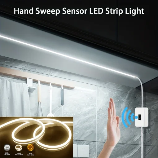 Tira Neon LED 5V USB Sensor Smart Tomada Dimmer Flexível