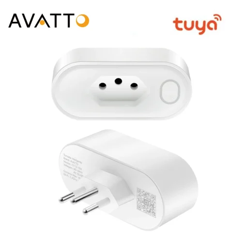 Tomada WiFiZigbee AVATTO Tuya Brasil 16A20A