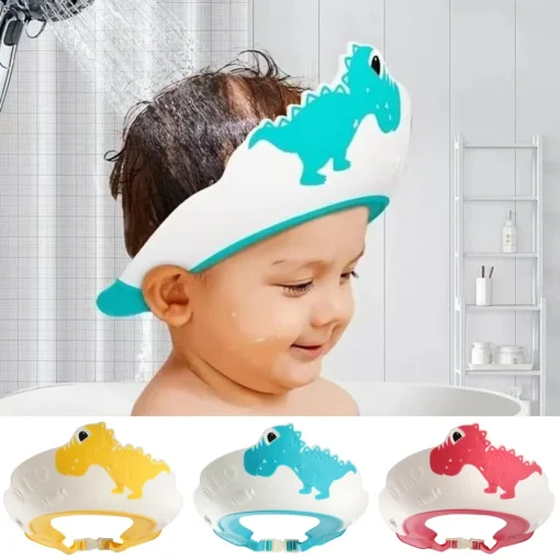 Touca de Banho Infantil Visor Ajustável