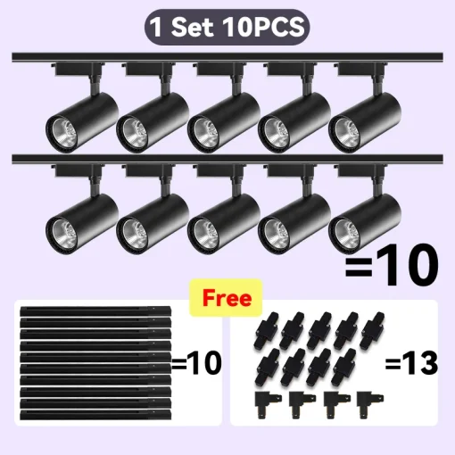 Trilho de Iluminação LED COB Trilho de Iluminação 220V