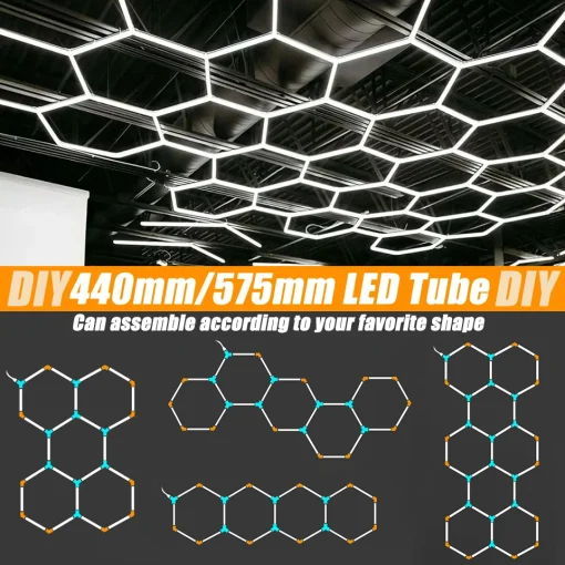 Tubo LED para iluminação de garagem DIY