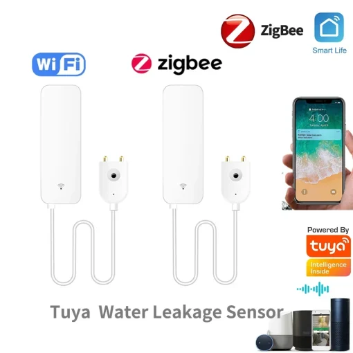 Tuya Sensor de vazamento d'água WiFi Zigbee