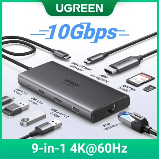 UGREEN Revodok Hub USB-C 9-em-1