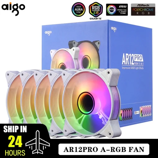 Ventoinha PC Aigo AR12PRO 120mm RGB PWM