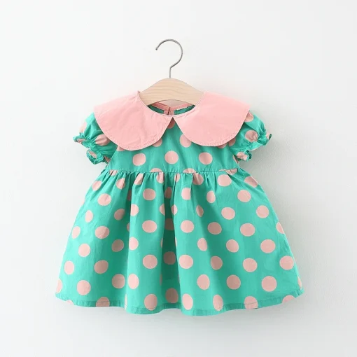 Vestido Infantil Manga Bolha Verão Meninas