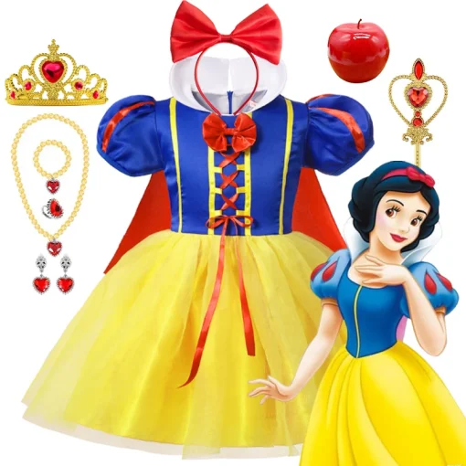 Vestido Infantil de Princesa do Halloween da Disney