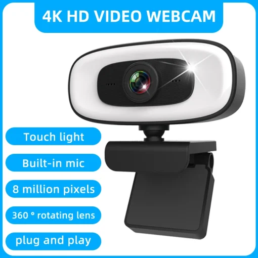 Webcam 4K Micro para Computador 2K