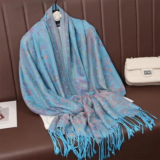 Xale Grosso de Inverno Pashmina Quente Lenço Cachecol Feminino